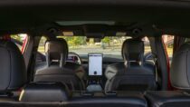 dashboard with tablet