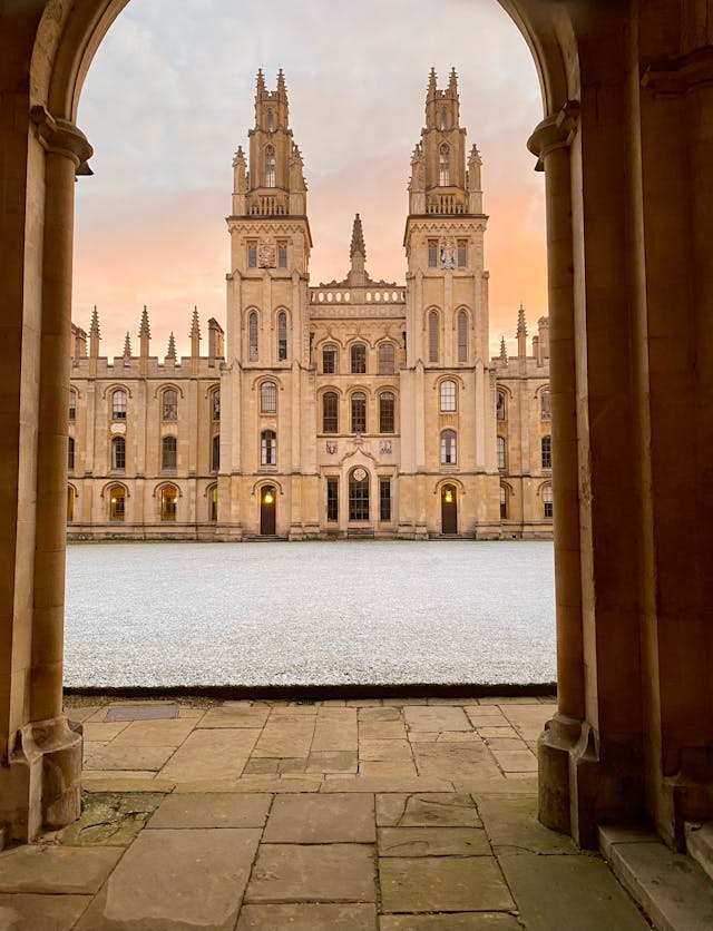 facade of all souls collage in oxford