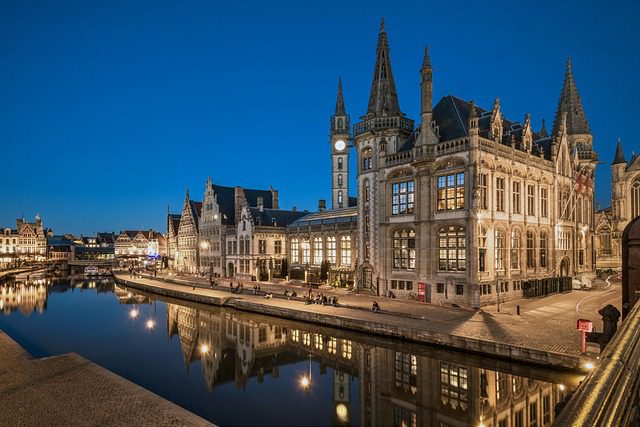mirroring water basin belgium