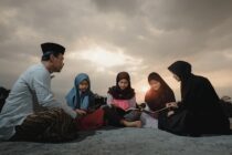 studying teacher students sunset