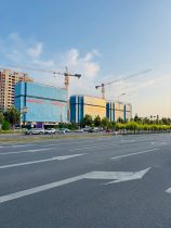 urban construction scene in tianjin china