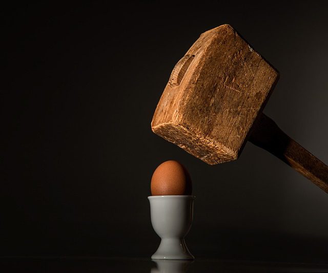 egg hammer hit beat fragile