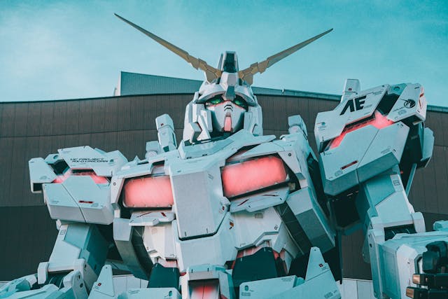 a robot in a city