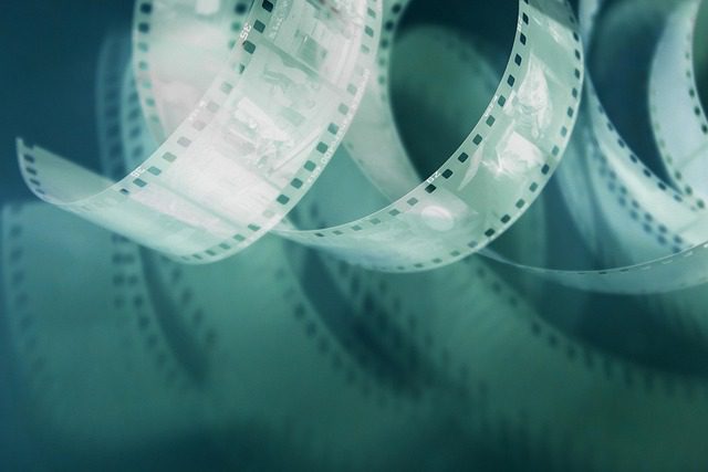 retro film 35mm film perforated