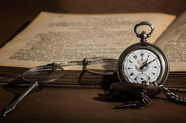 watch retro book old library