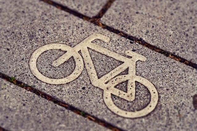 bicycle path road sign bicycle sign