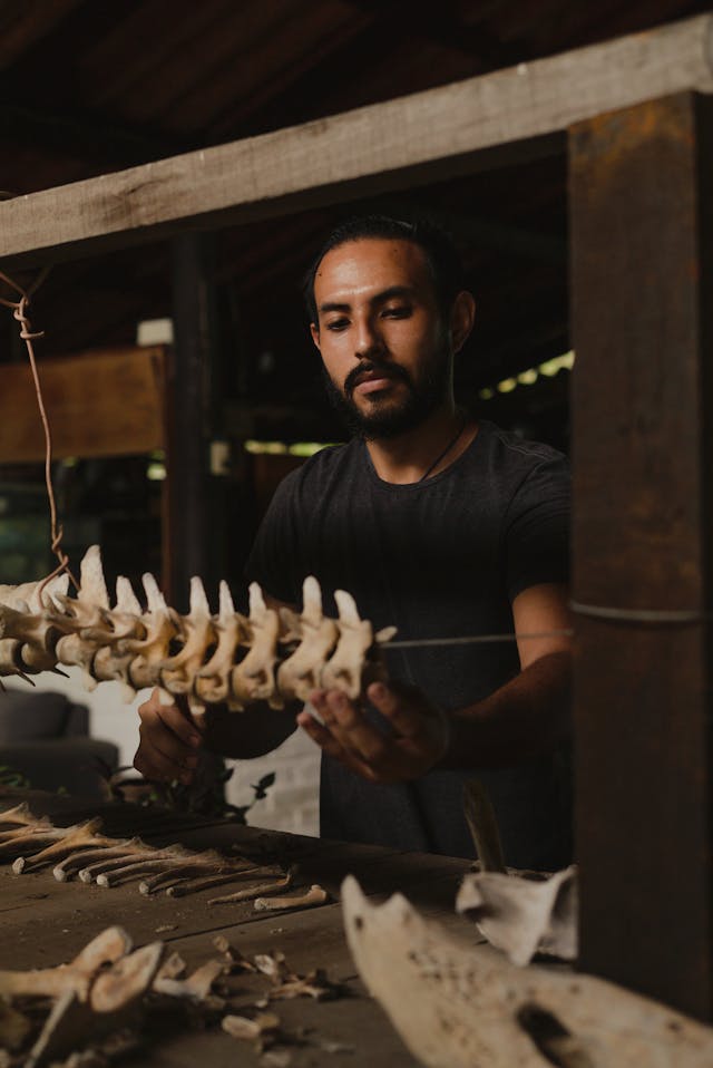 photography of paleontologist