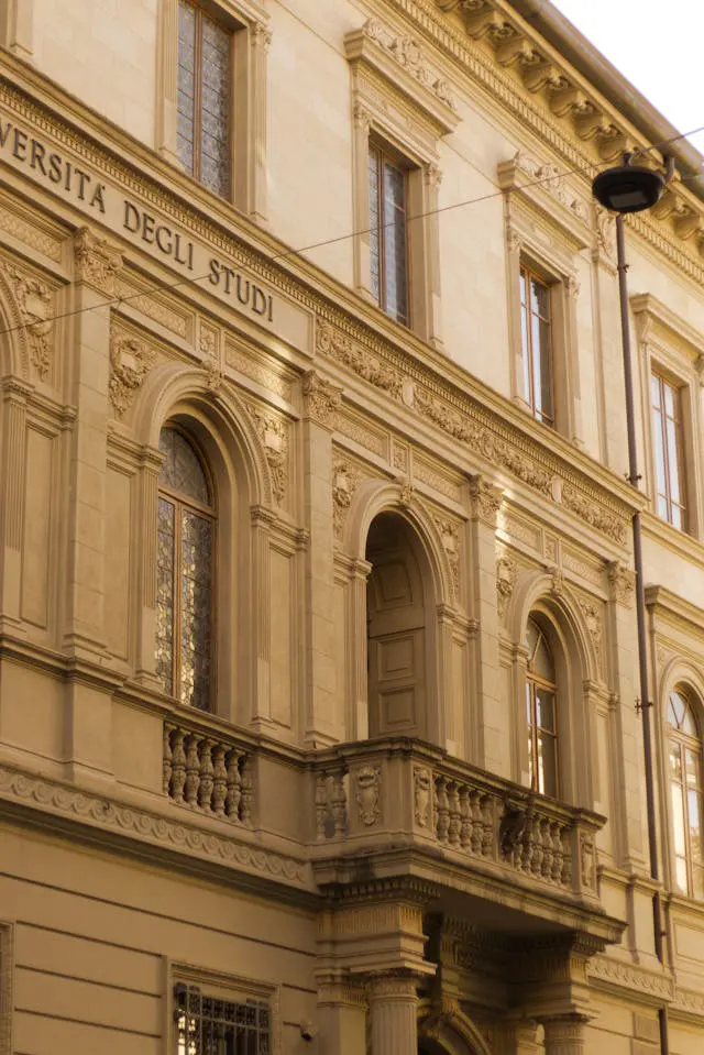 historic architecture of university in pisa