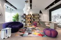 stylish interior of modern lounge zone