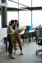 two women in the office