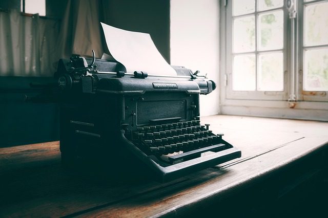 typewriter write old vintage